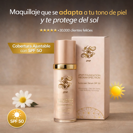 SkinMatch®- Base de Maquillaje AntiEdad con SPF 50