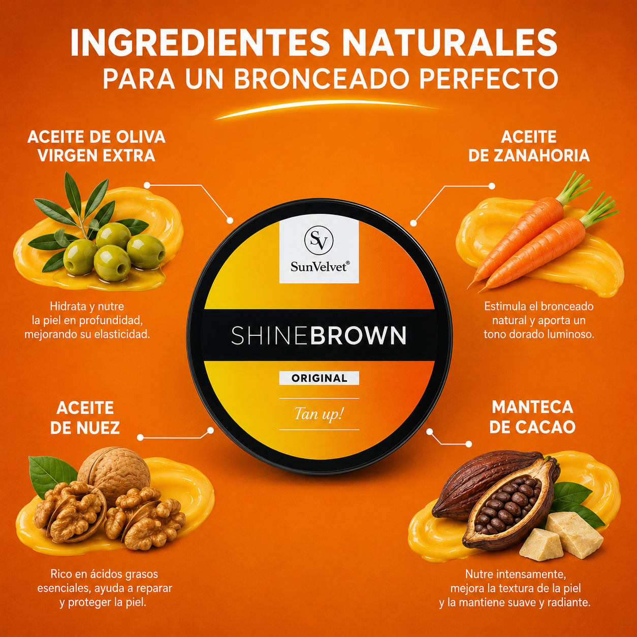 Crema Acelerador Bronceadora Shine Brown Ouhoe